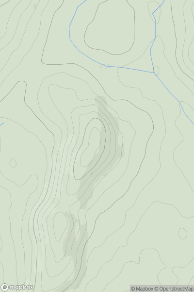 Thumbnail image for Castle Bank [Welshpool to Hay-on-Wye] [SO087561] showing contour plot for surrounding peak